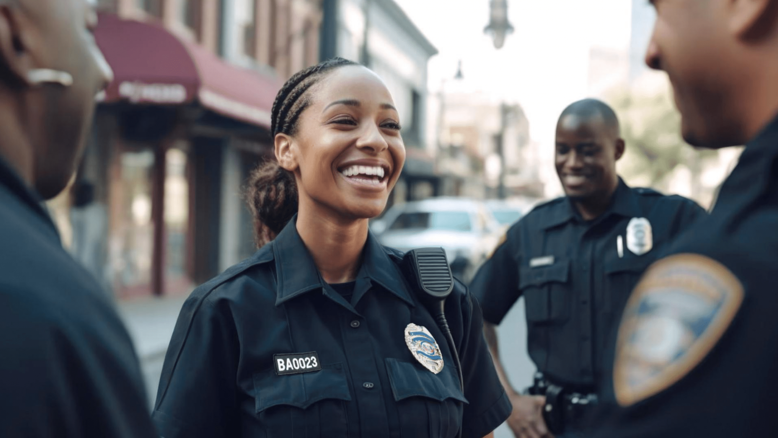 police officers in the community